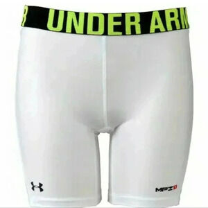 UNDER ARMOUR MPZ1 UA Strike-zone Slider shorts women's white #1228352 XL